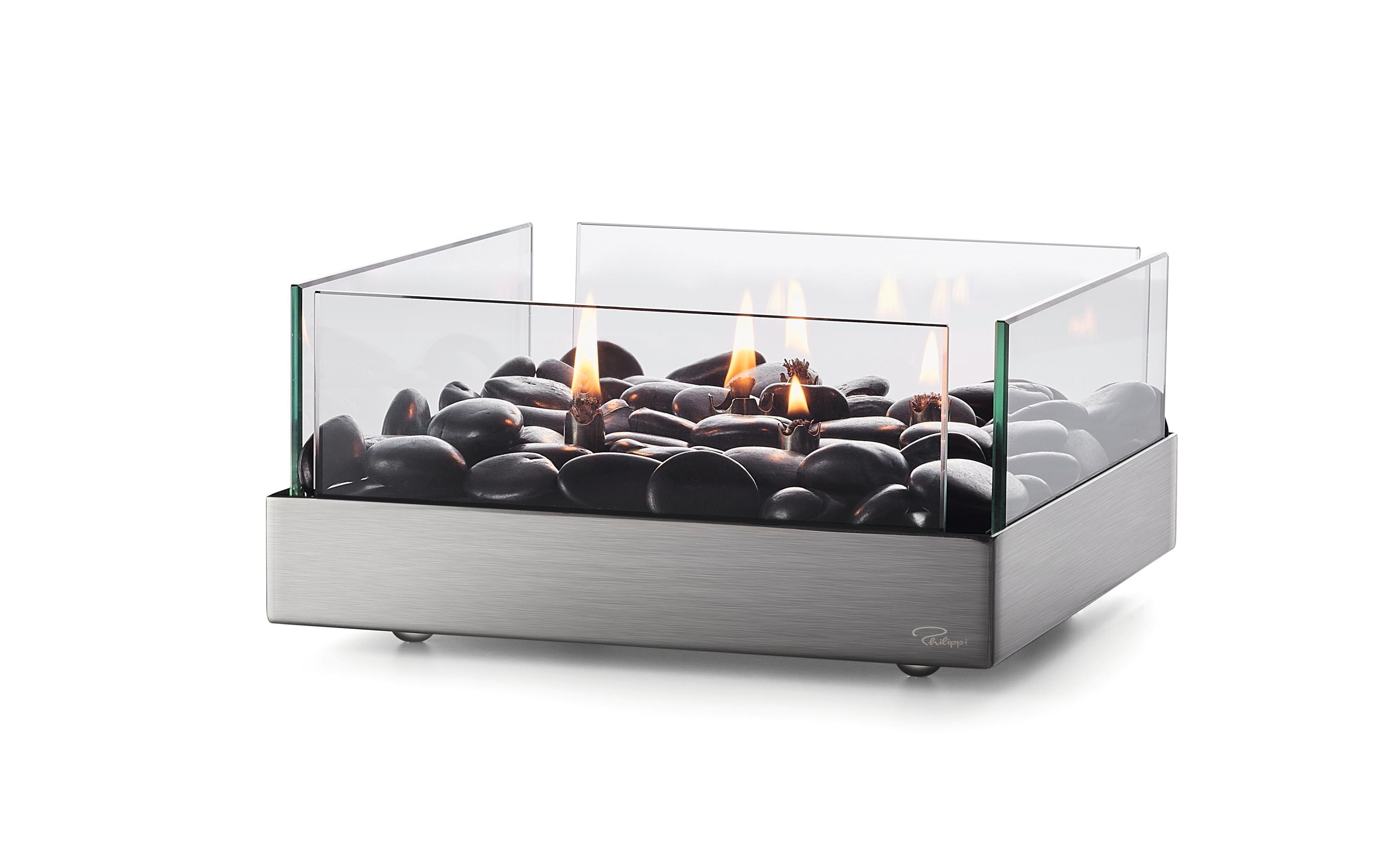 Philippi Tischfeuer Fireplace 23 x 10 cm, Glas