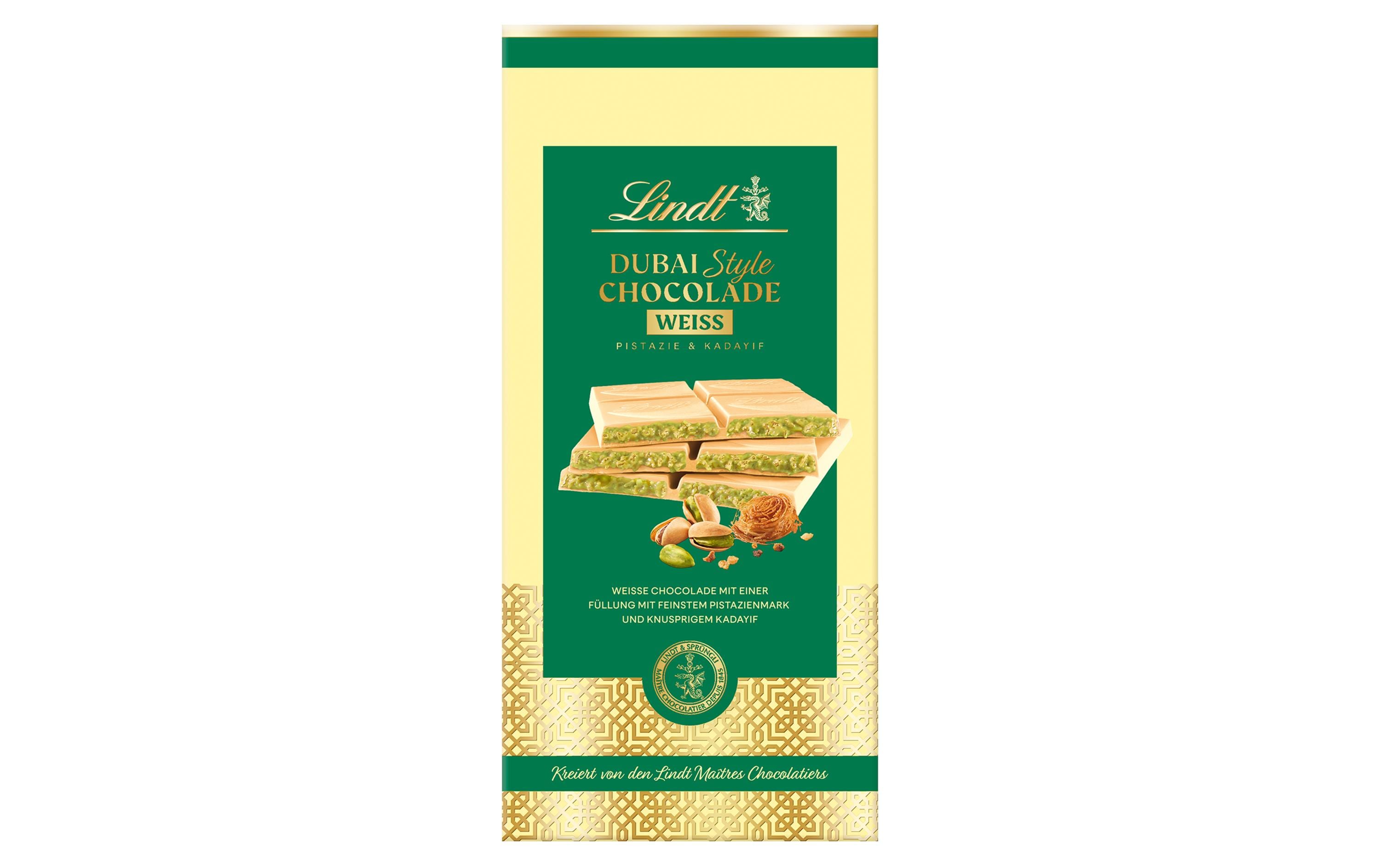 Lindt Schokolade Dubai Style Chocolade Weiss 150 g