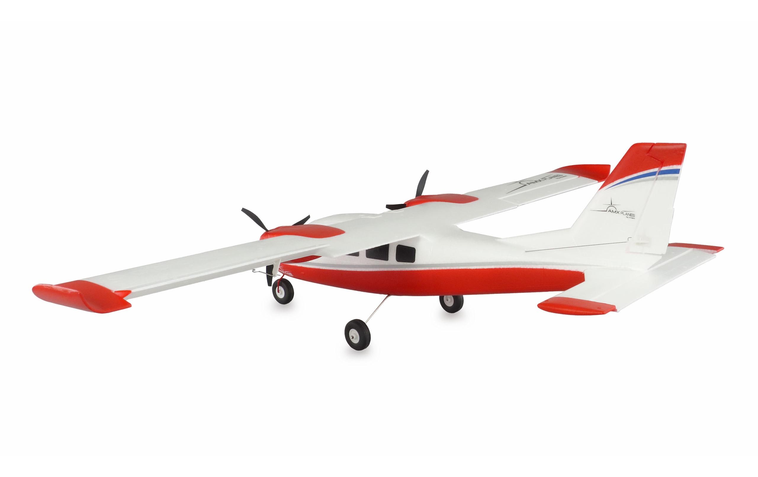 Amewi Motorflugzeug P68 Hochdecker 850 mm Rot, PNP