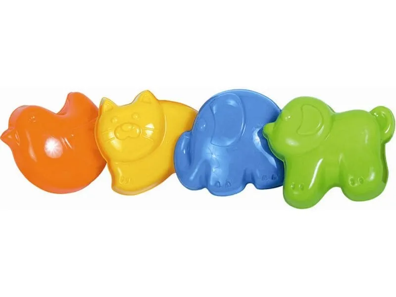 Gowi Sandformen Tiere 4 Stk. im Netz ca. 15 cm