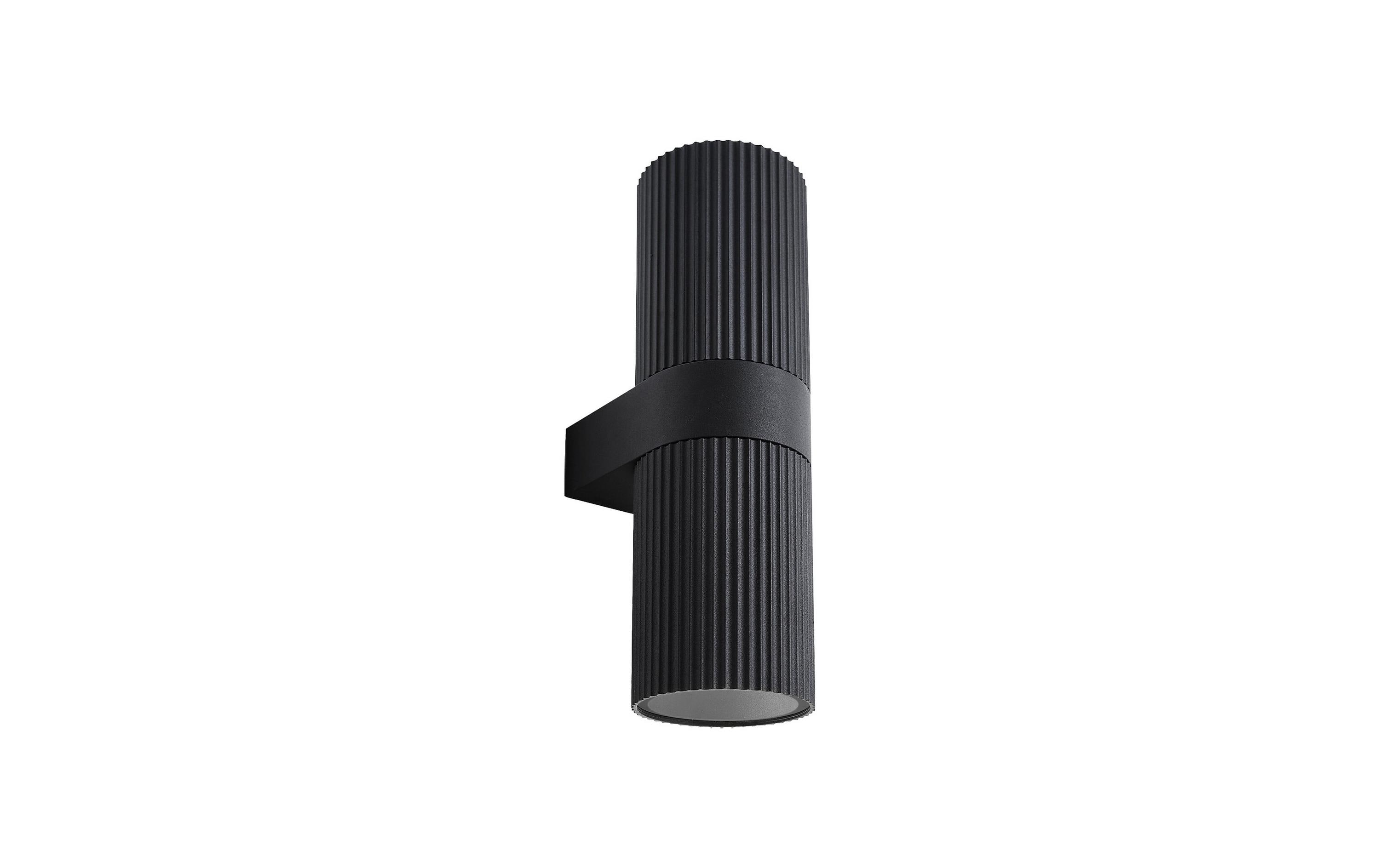 Nordlux Wandleuchte Kyklop Ripple 15W, E27, IP54, Schwarz