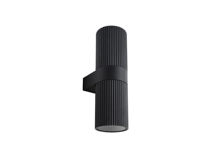 Nordlux Wandleuchte Kyklop Ripple 15W, E27, IP54, Schwarz