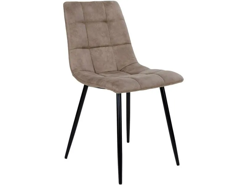 House Nordic Stuhl Middelfart 2 Stück, 86 x 55 cm, Hellbraun/Schwarz