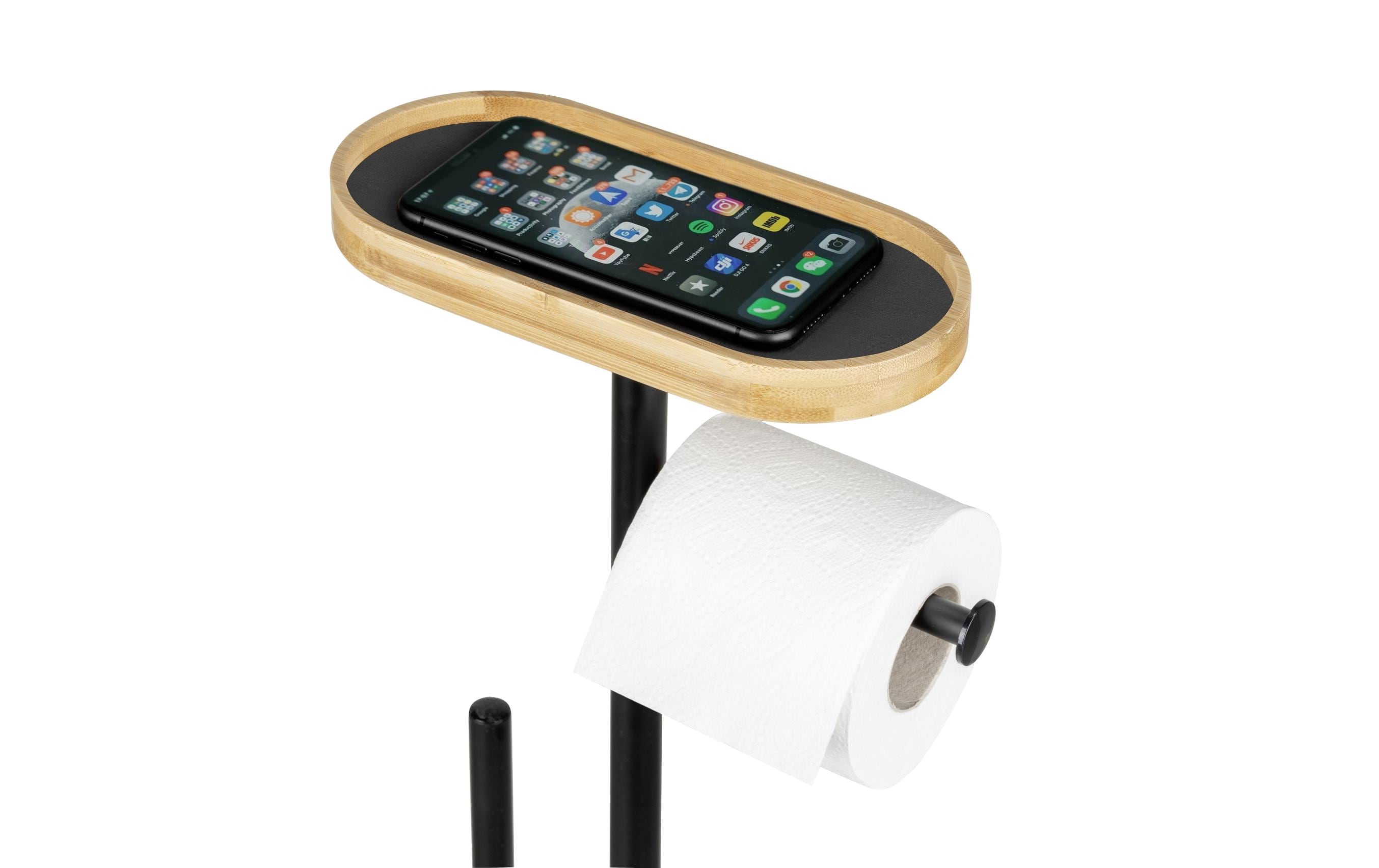 Wenko Toilettengarnitur Pomarolo Braun/Schwarz