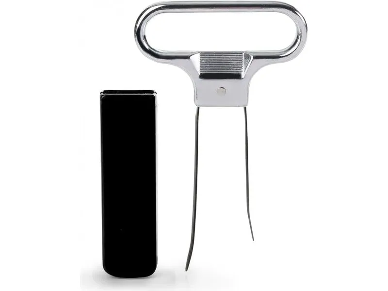 Ibili Kellnerkorkenzieher schwarz Barware 11 cm Silber