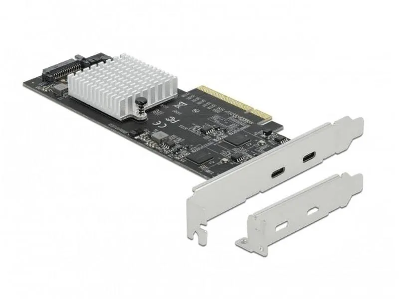 Delock PCI-Express-Karte USB 3.2 Gen2x2 - 2x USB-C Delock PCI-Express-Karte USB 3.2 Gen2x2 - 2x USB-C