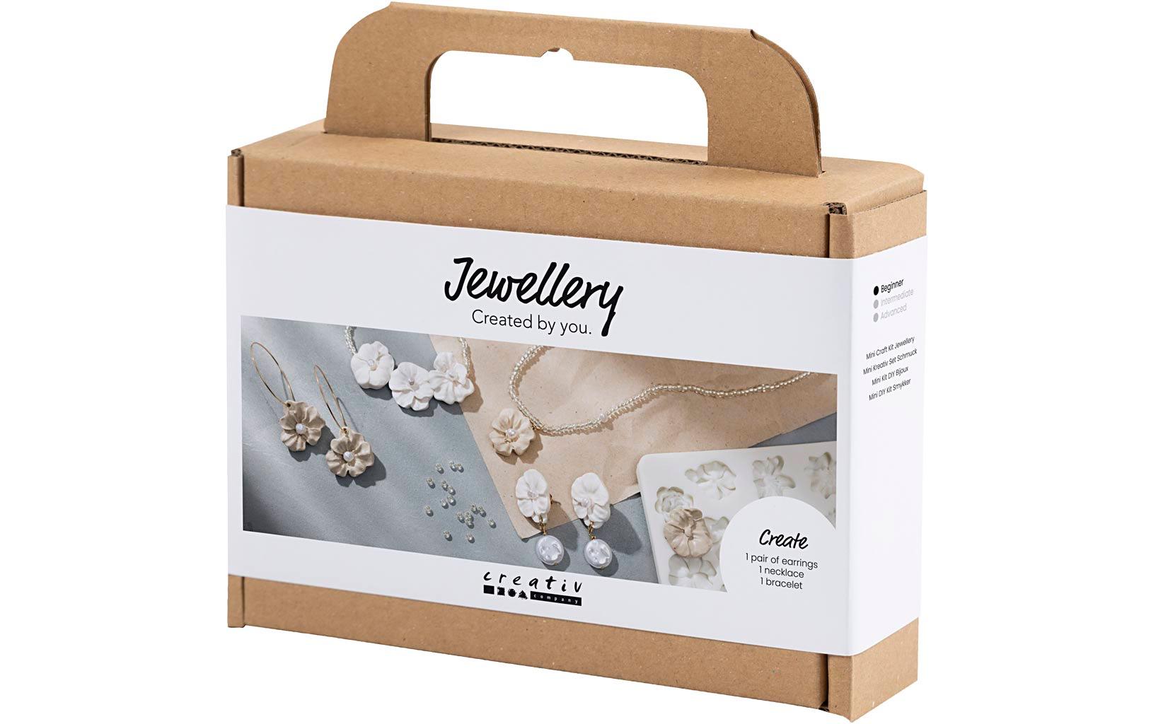 Creativ Company Schmuck Bastelset Blumendesign, Beige, Hellbeige Creativ Company Schmuck Bastelset Blumendesign, Beige, Hellbeige