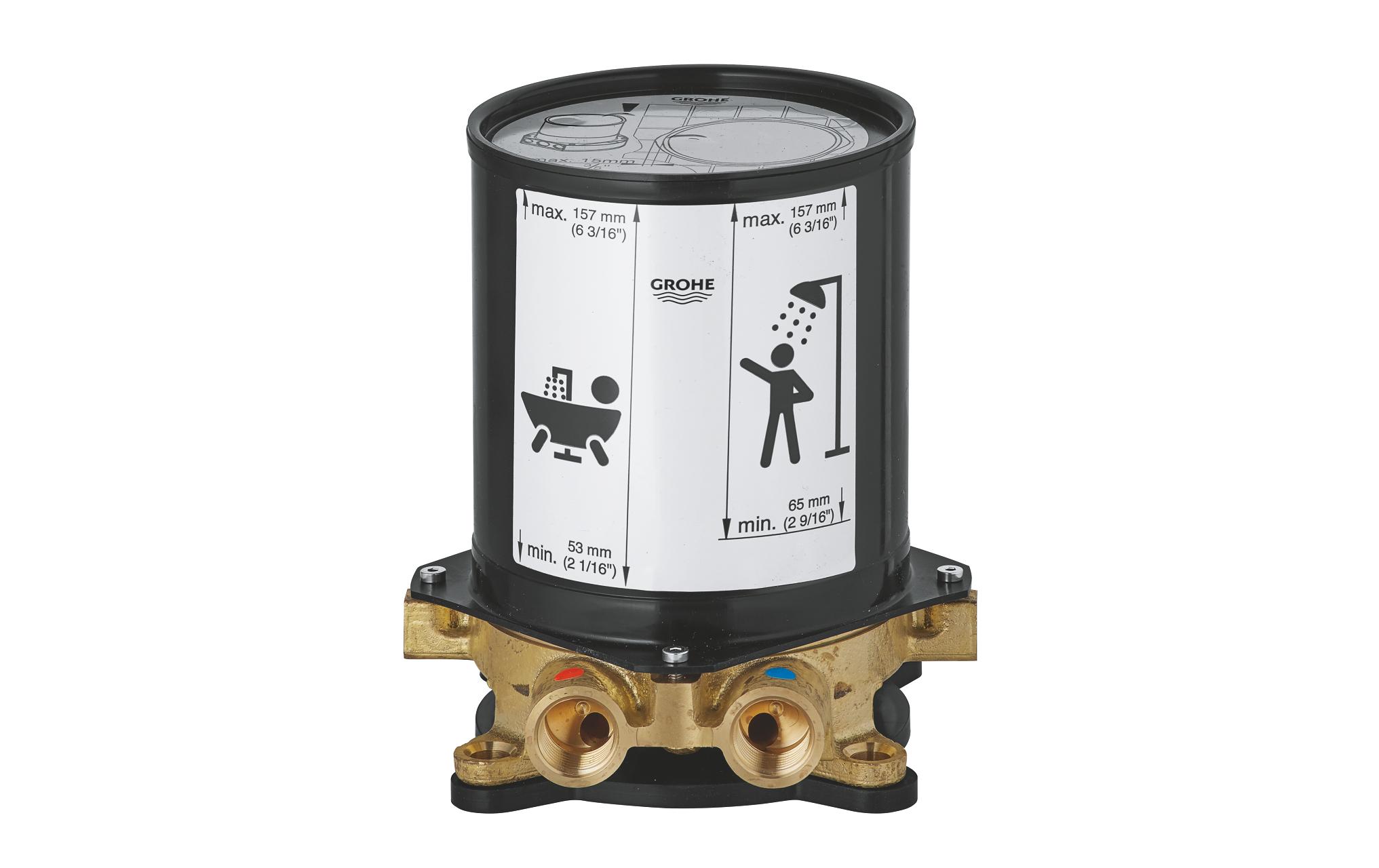 GROHE Montagezubehör 1/2 Rohbauset DN 15