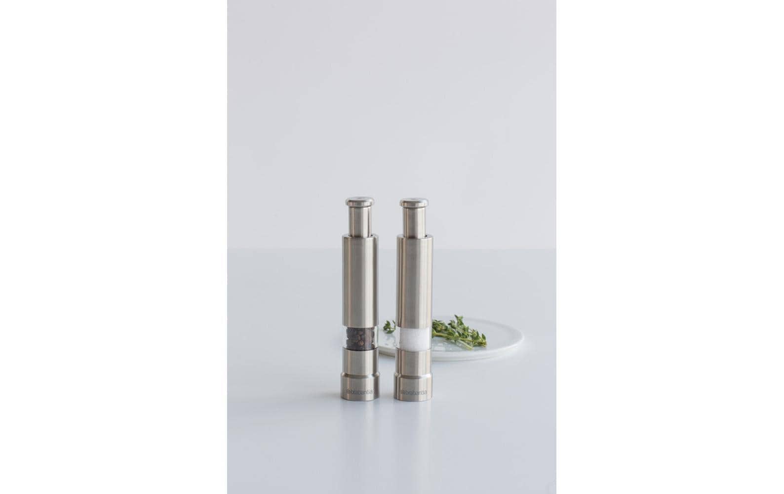 Brabantia Salz- und Pfeffermühle 2 Stück, 13.5 cm, Silber