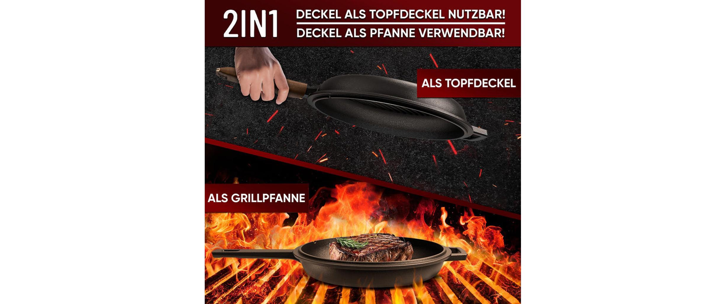 Gusskoenig 2-in-1 Pfannenset-Topf 3 l und Pfanne 1.5 L