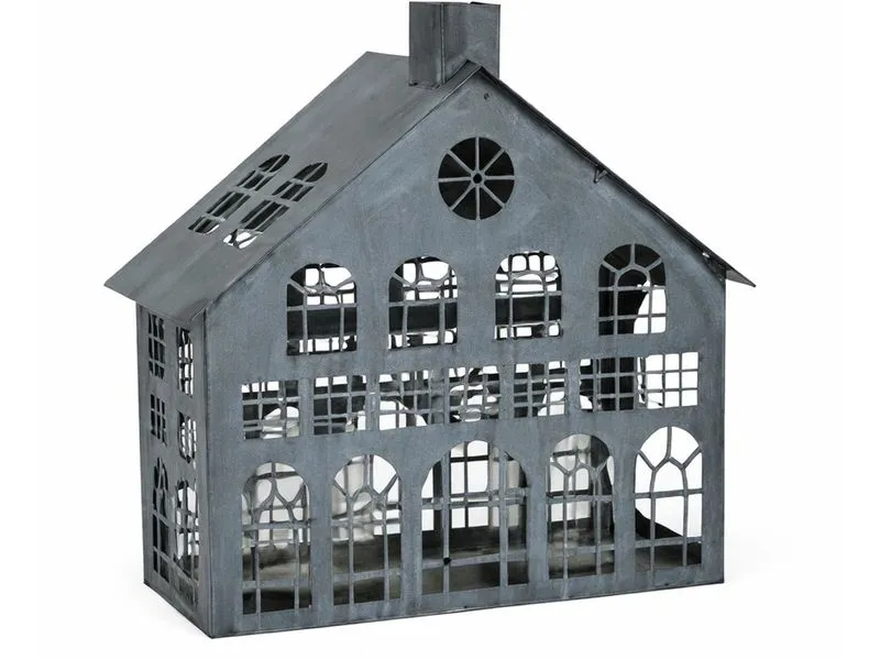 CHALET Windlicht Seevetal S 24 x 10 x 24 cm, Grau CHALET Windlicht Seevetal S 24 x 10 x 24 cm, Grau