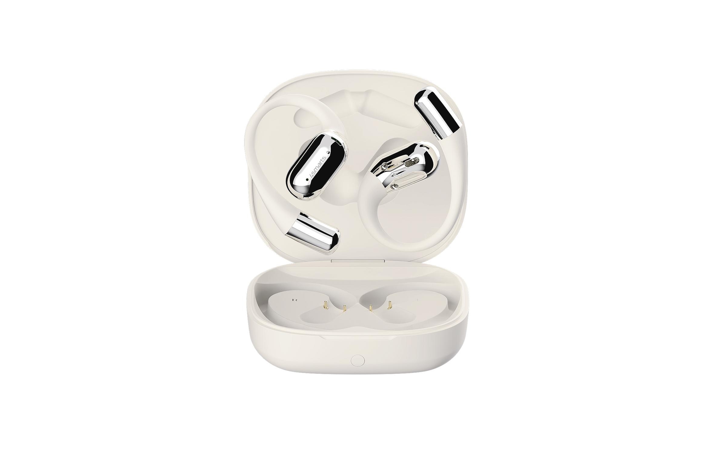 4smarts Open-Ear Bluetooth Kopfhörer SkyBuds AI Screen, Beige 4smarts Open-Ear Bluetooth Kopfhörer SkyBuds AI Screen, Beige