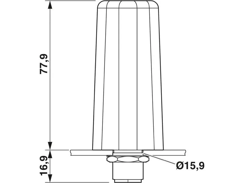 Phoenix Contact Antenne TC ANT Mobile 2-4 dBi, Outdoor, Rundstrahl, IP67