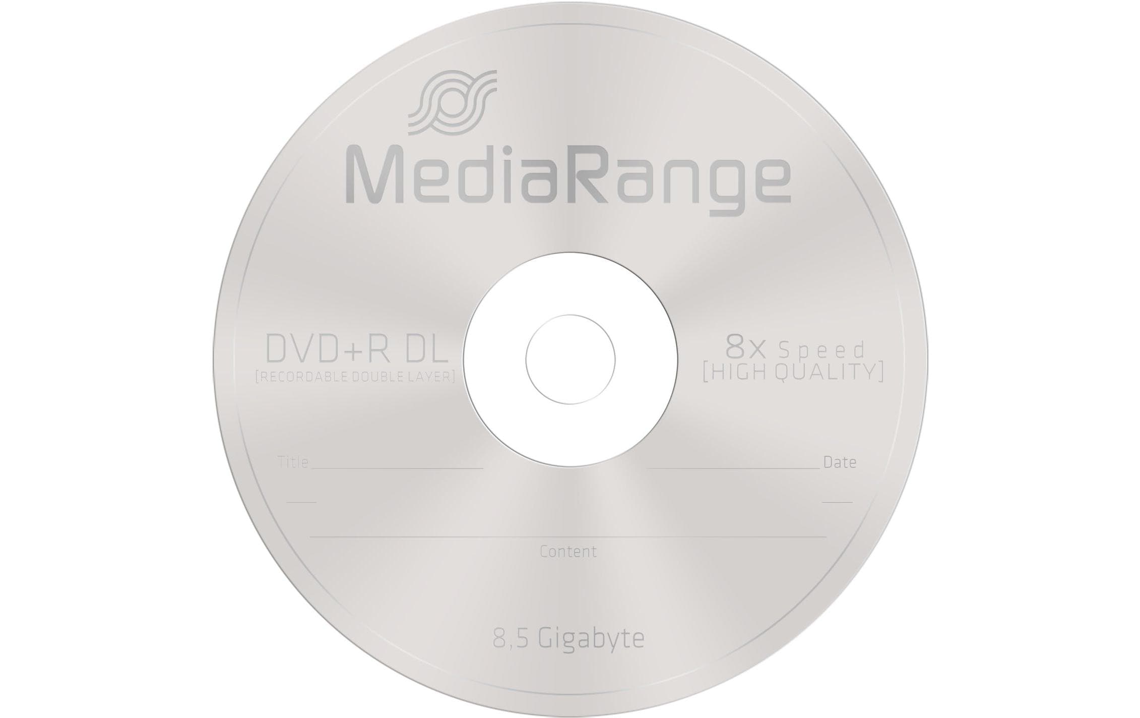 MediaRange DVD+R Medien 8.5 GB, Slimcase (5 Stück) MediaRange DVD+R Medien 8.5 GB, Slimcase (5 Stück)