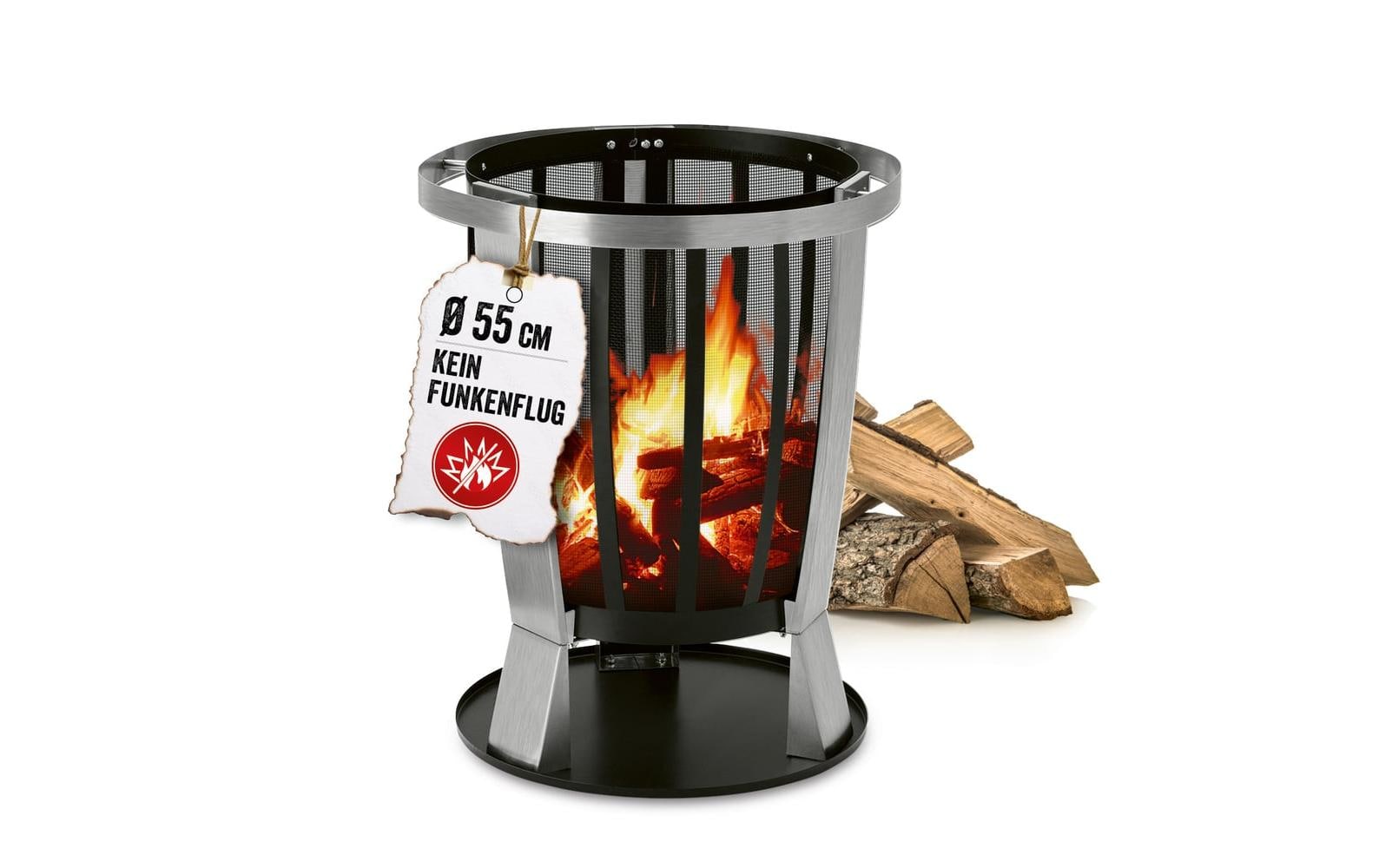 Landmann Feuerkorb Rund 55 cm, Heizstrahler