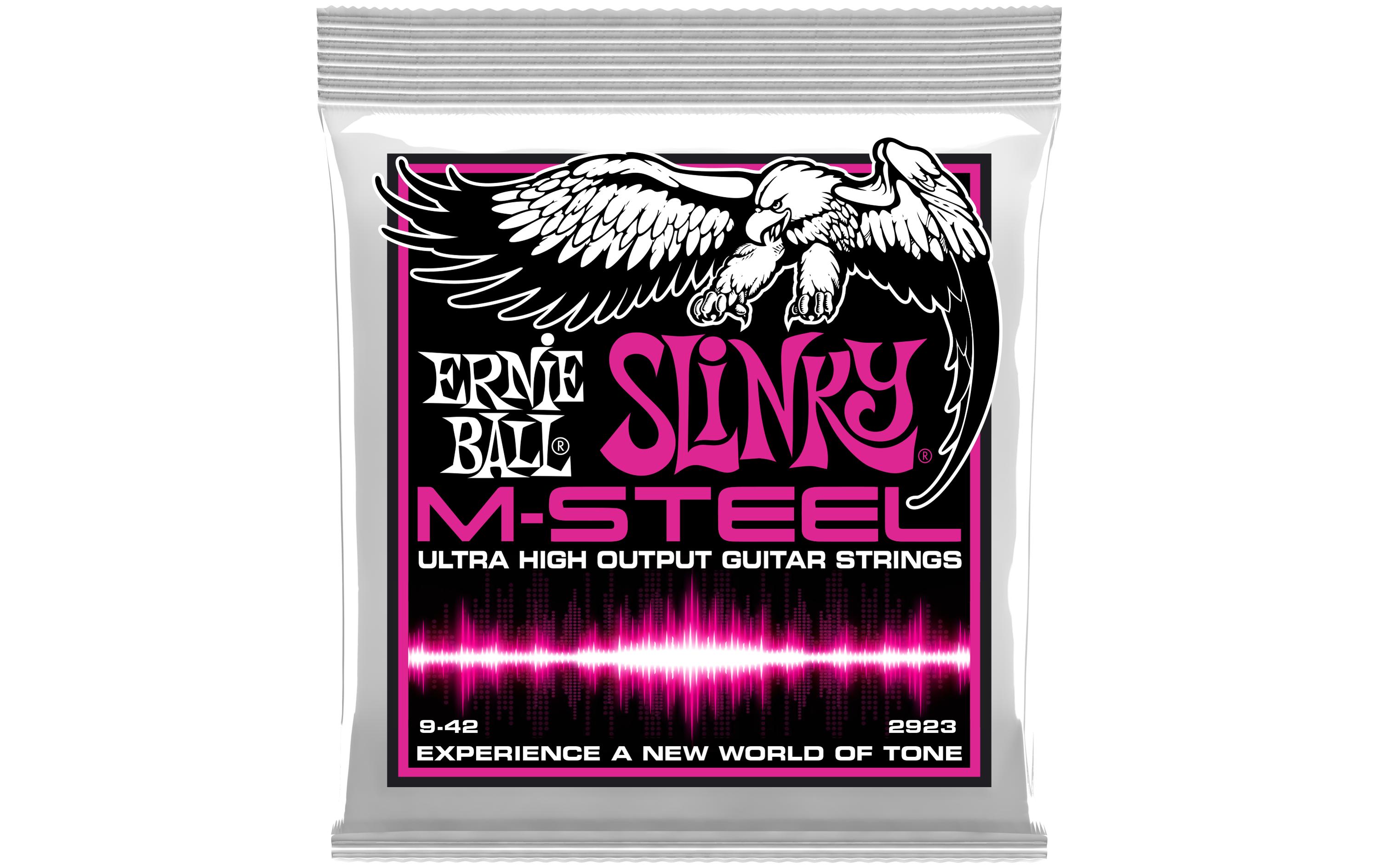 Ernie Ball Gitarrensaiten 2923 Slinky M-Steel – Super 09-42