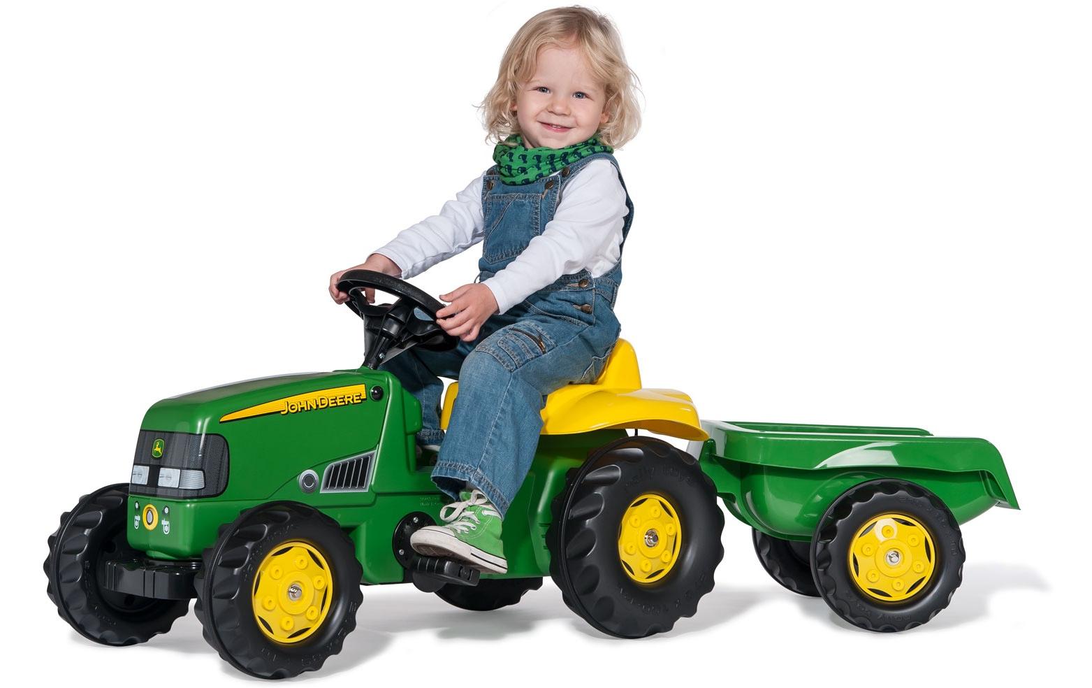 Rolly Toys Tretfahrzeug John Deere mit Anhänger