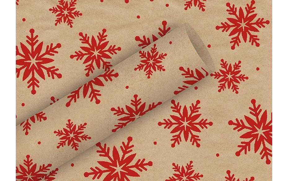 Braun + Company Geschenkpapier Kristalle Rot 2 m x 70 cm