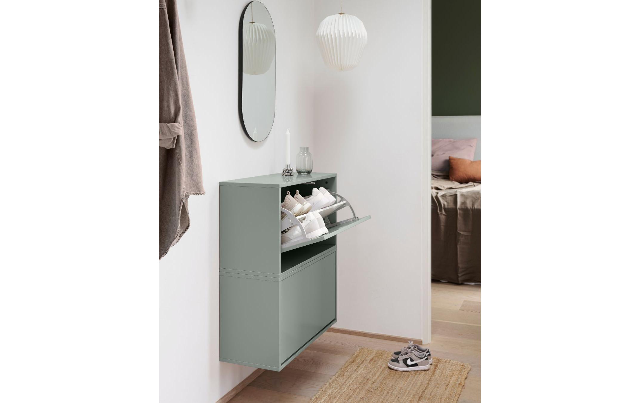 ReCollector Schuhschrank Shoe Box, 70 x 40 x 30 cm, Iron Blue