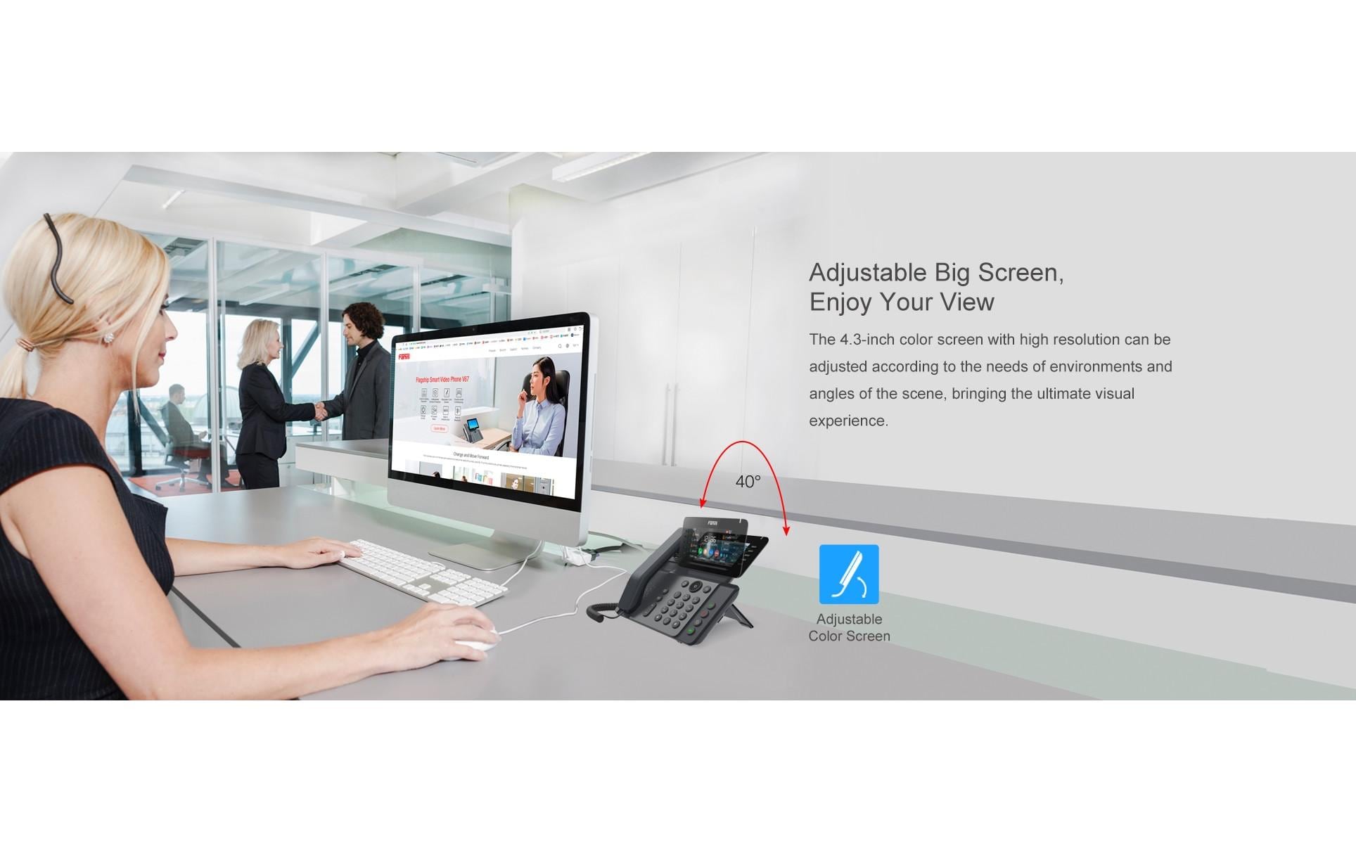 Fanvil Tischtelefon V65 Schwarz Fanvil Tischtelefon V65 Schwarz