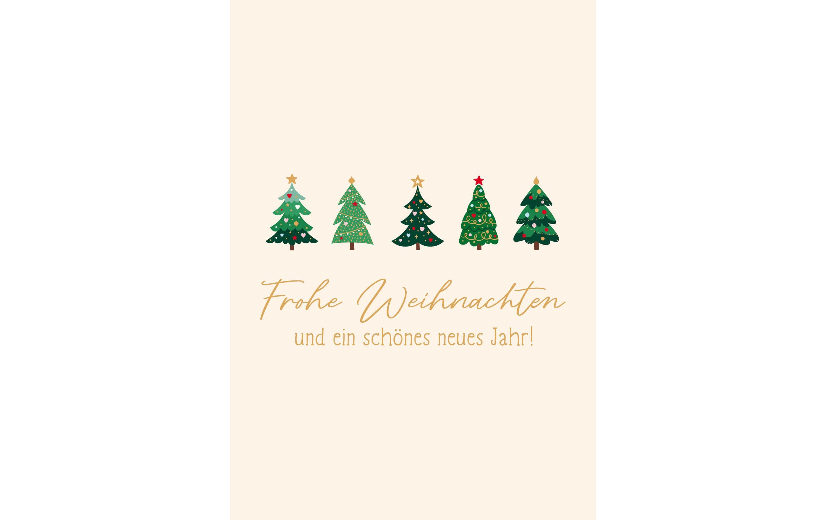 ABC Weihnachtskarten-Set A6, 6 Stück ABC Weihnachtskarten-Set A6, 6 Stück