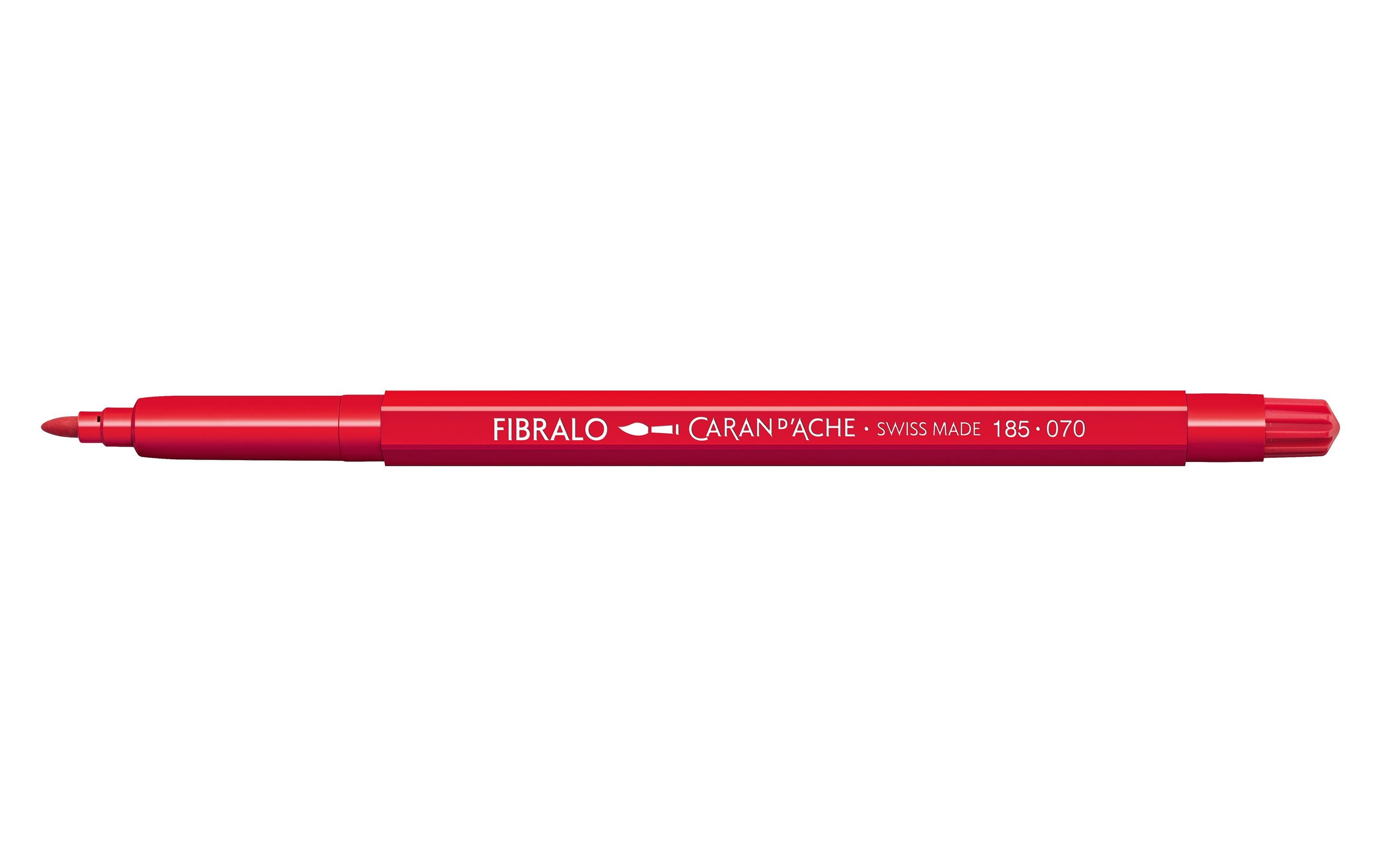 Caran d'Ache Filzstift Fibralo 1 Stück, Scharlachrot