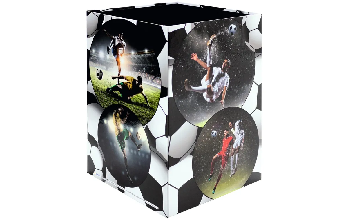 HERMA Papierkorb Fussball 15 l, Schwarz HERMA Papierkorb Fussball 15 l, Schwarz