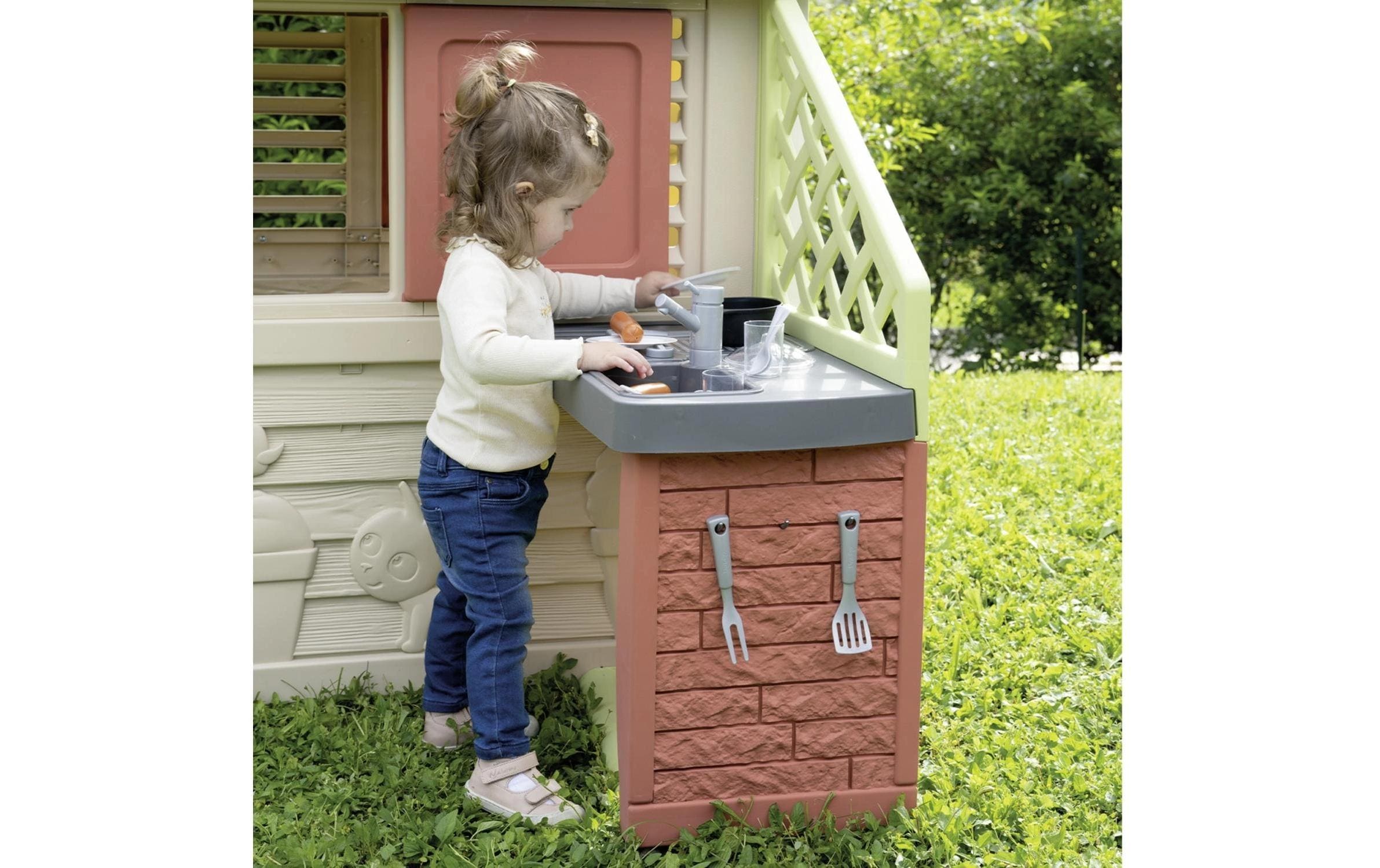 Smoby Spielhaus Natur mit Küche