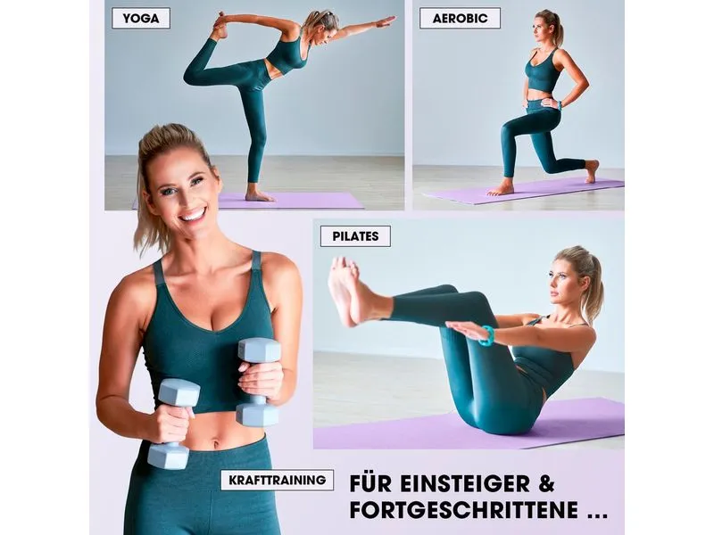 World Fitness Fitnessmatte Yamuna 183 cm x 61 cm, Lila World Fitness Fitnessmatte Yamuna 183 cm x 61 cm, Lila