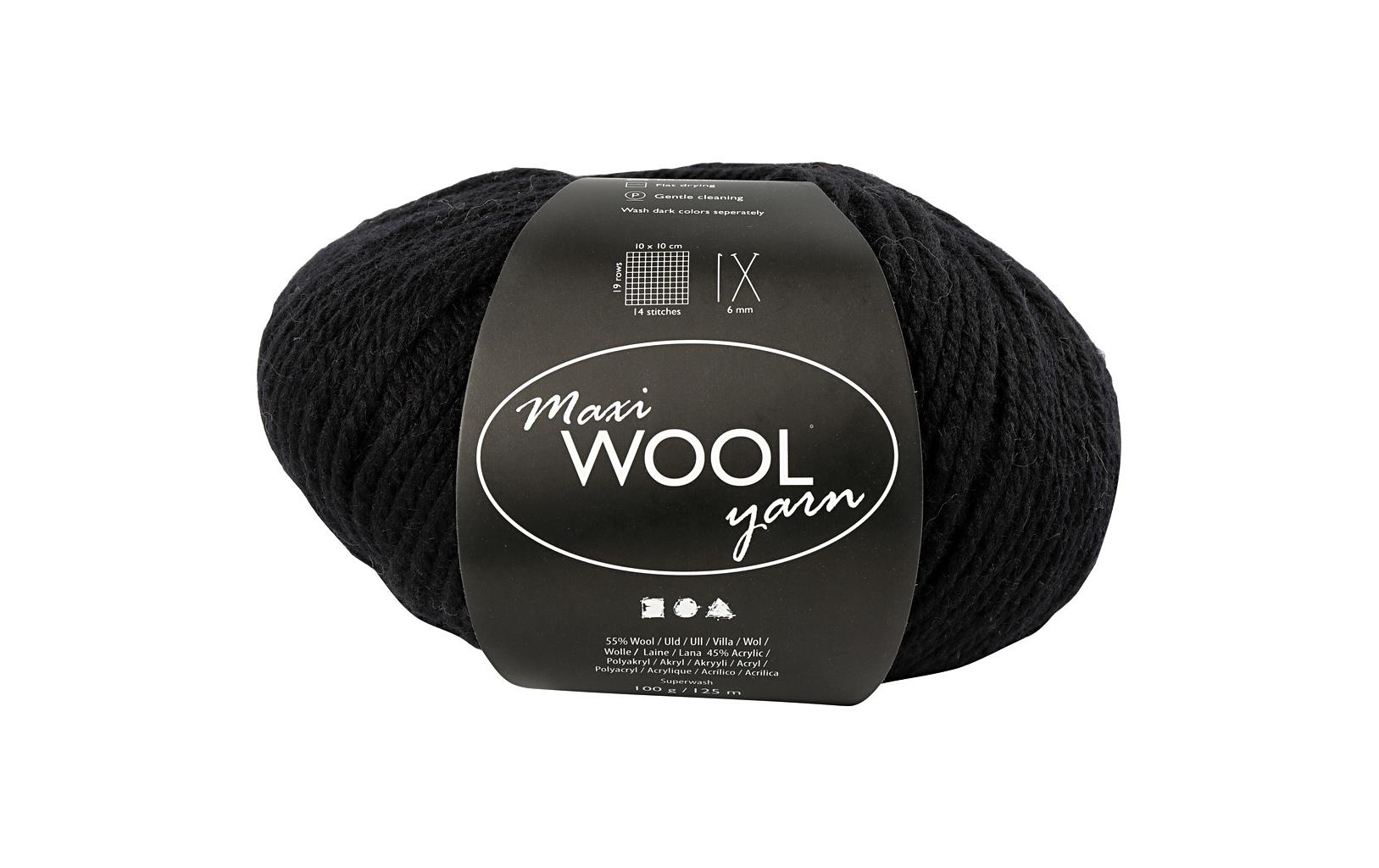 Creativ Company Wolle 100 g Schwarz Creativ Company Wolle 100 g Schwarz