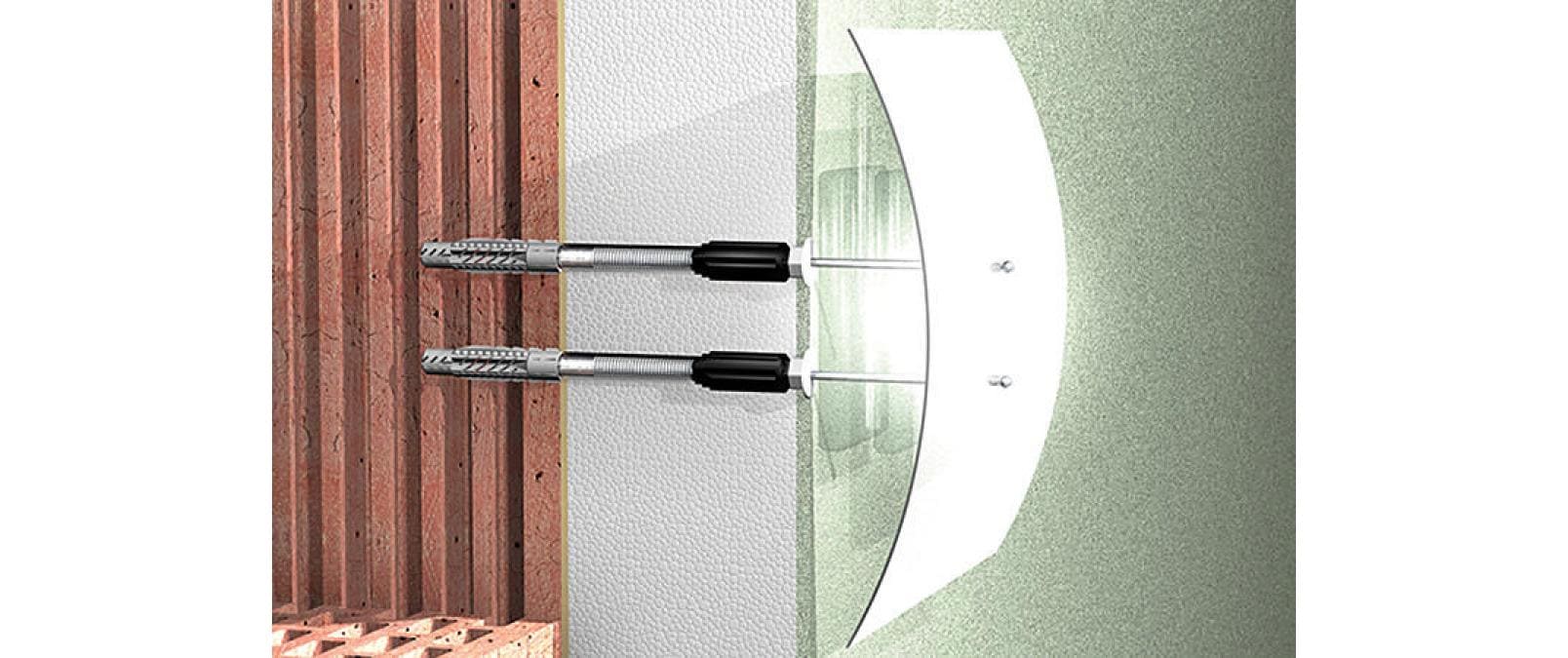Fischer Abstandsmontagesystem Thermax 10/160 M10 B, 2 Stück