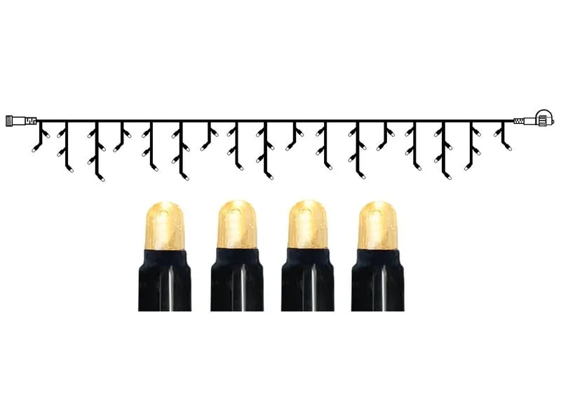 Star Trading System LED Extra Icicle, Schwarz / Warmweiss, 300 x 40 cm Star Trading System LED Extra Icicle, Schwarz / Warmweiss, 300 x 40 cm