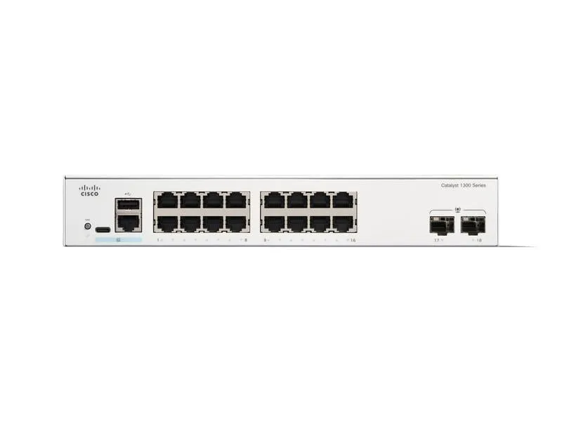 Cisco PoE+ Switch Catalyst C1300-16P-2G 18 Port Cisco PoE+ Switch Catalyst C1300-16P-2G 18 Port