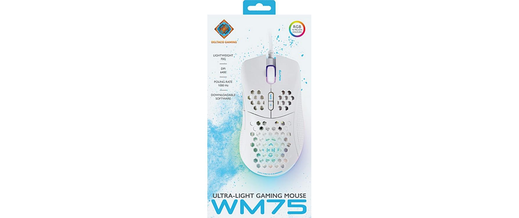 DELTACO Gaming-Maus GAM-108-W Weiss