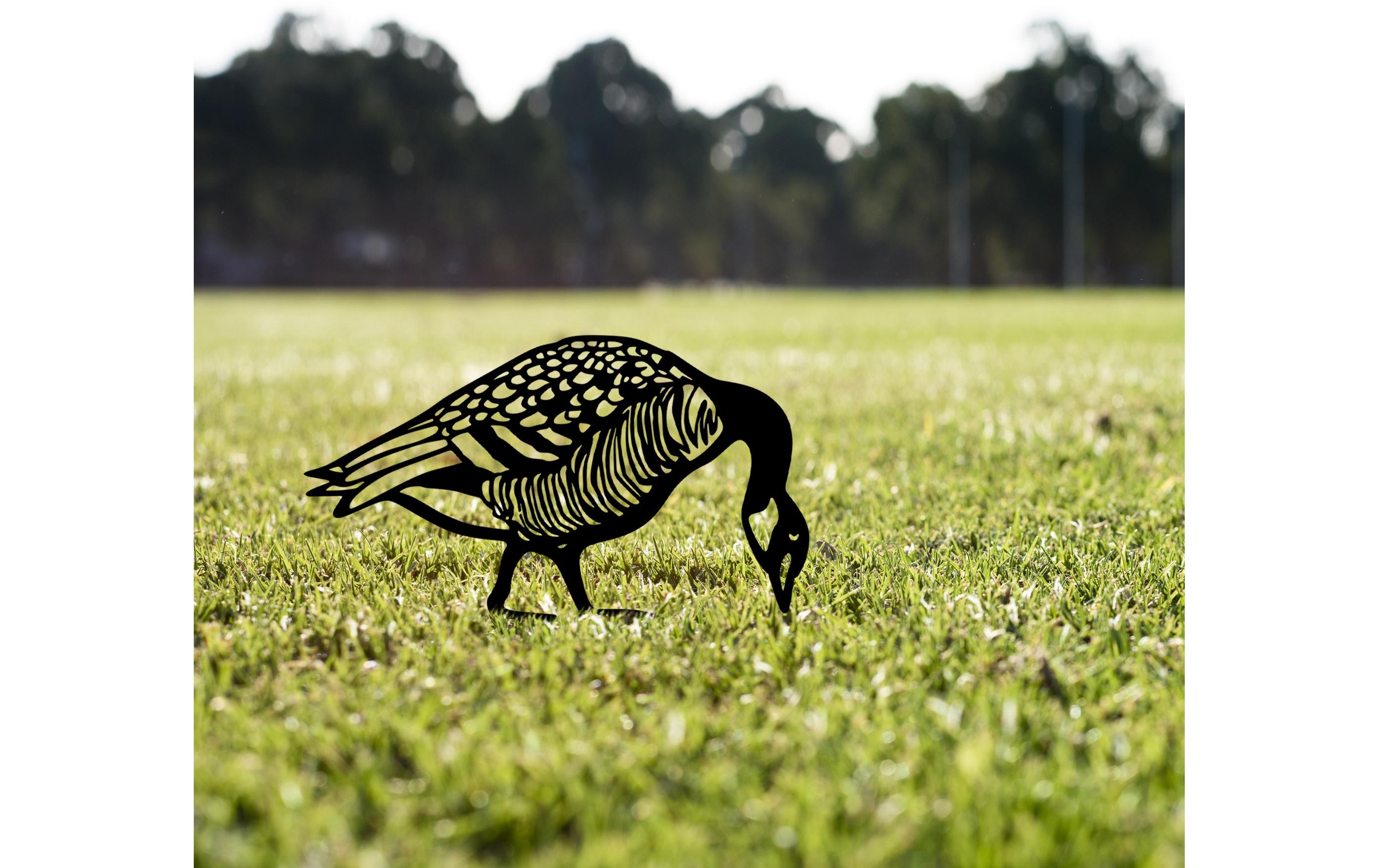 Wallxpert Gartenstecker Ente 44 x 50 cm