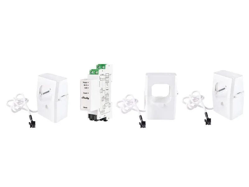 Shelly Dreiphasen-Energiezähler Pro 3EM WiFi-Energy Meter 400 A Shelly Dreiphasen-Energiezähler Pro 3EM WiFi-Energy Meter 400 A