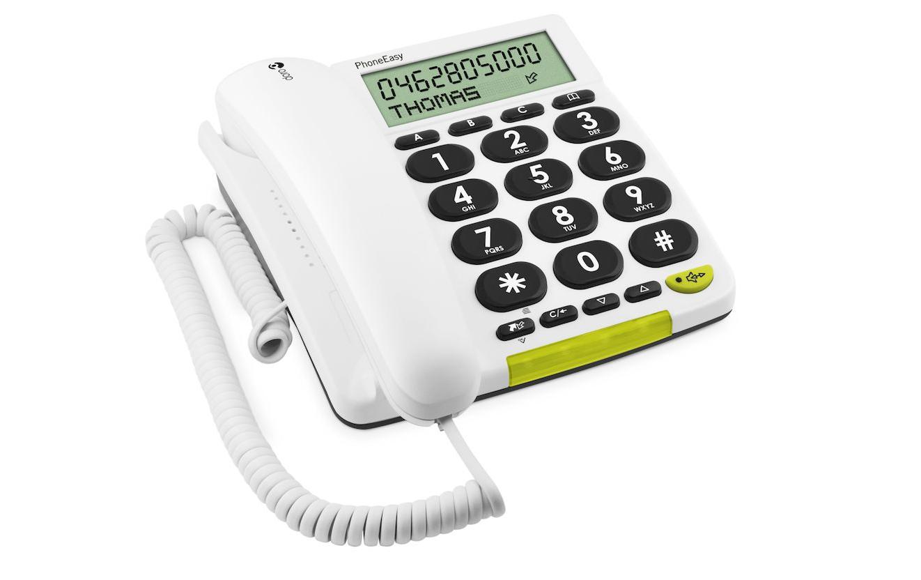 Doro Tischtelefon PhoneEasy 312cs Weiss Doro Tischtelefon PhoneEasy 312cs Weiss