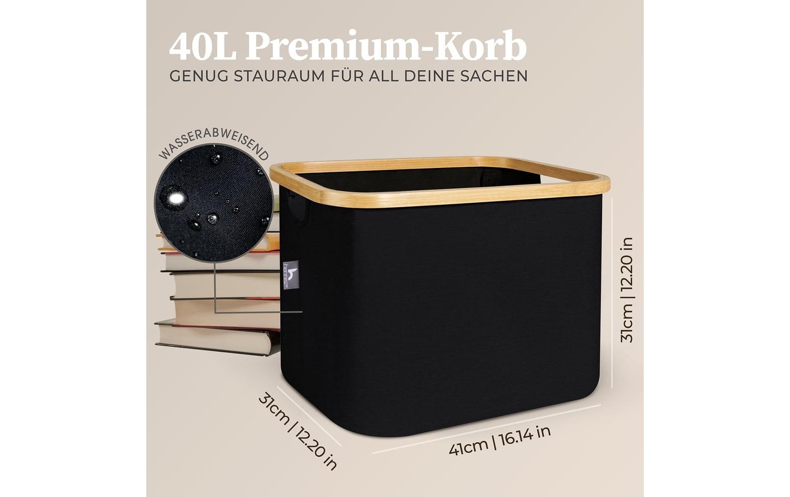 Hennez Aufbewahrungskorb Adrian Schwarz, 40 l