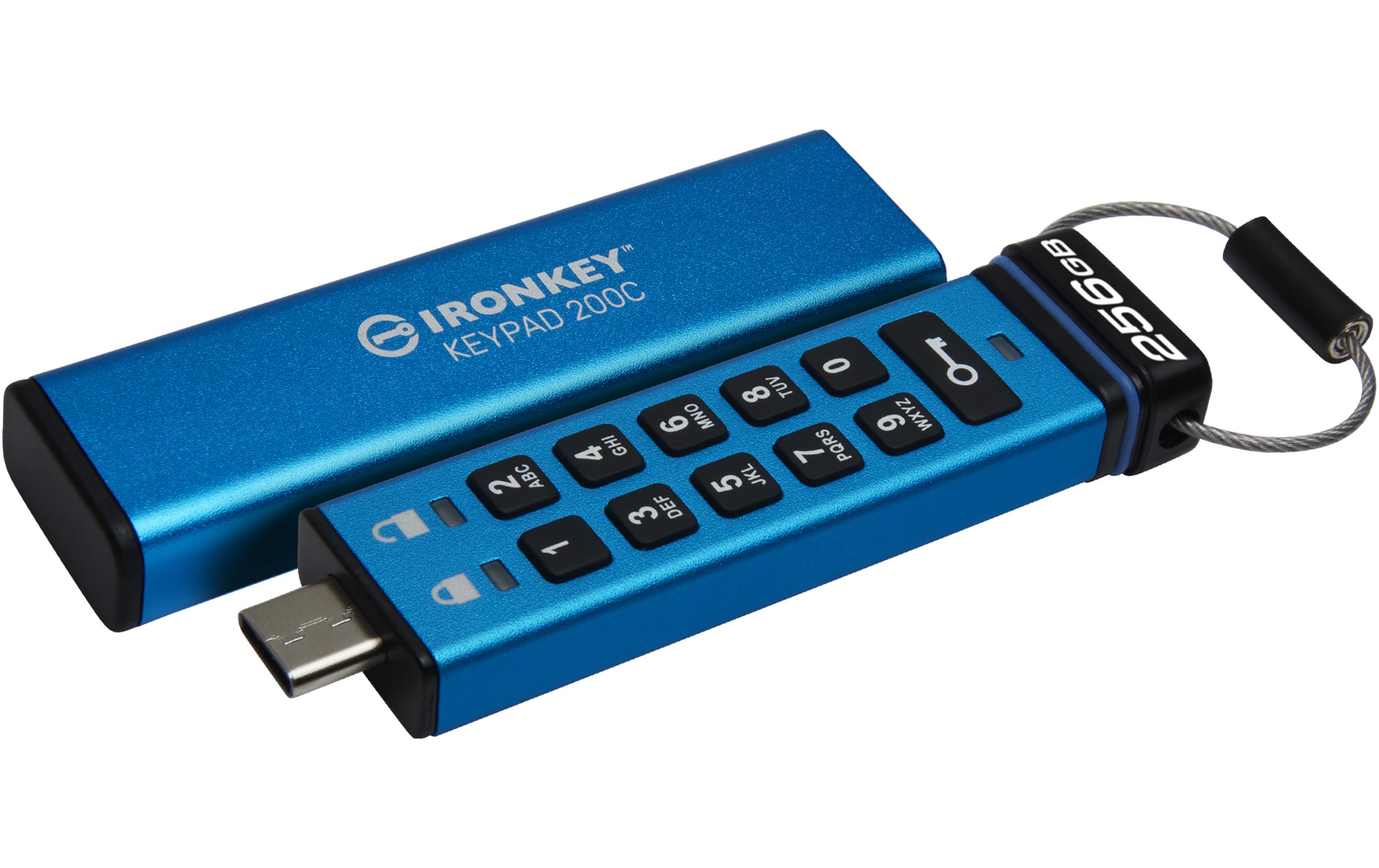 Kingston USB-Stick IronKey Keypad 200C 256 GB Kingston USB-Stick IronKey Keypad 200C 256 GB