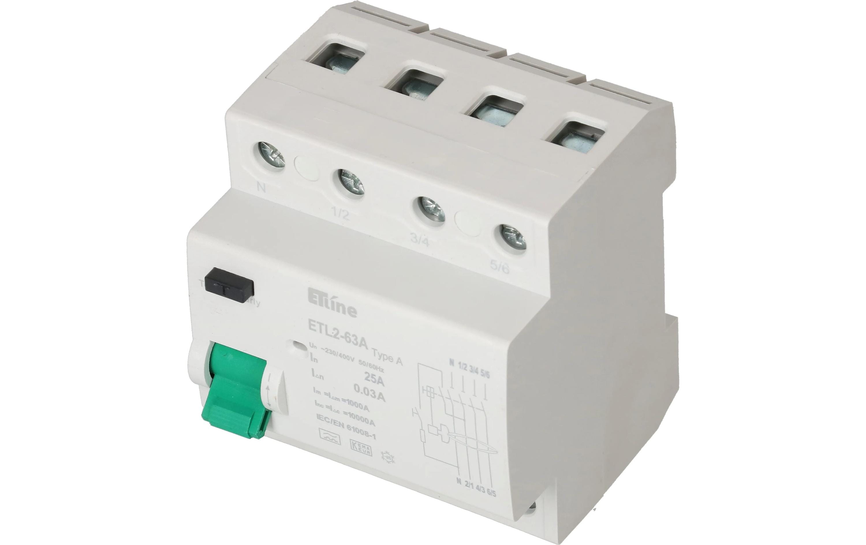 Max Hauri Build FI Schalter 3P+N 25 A Max Hauri Build FI Schalter 3P+N 25 A