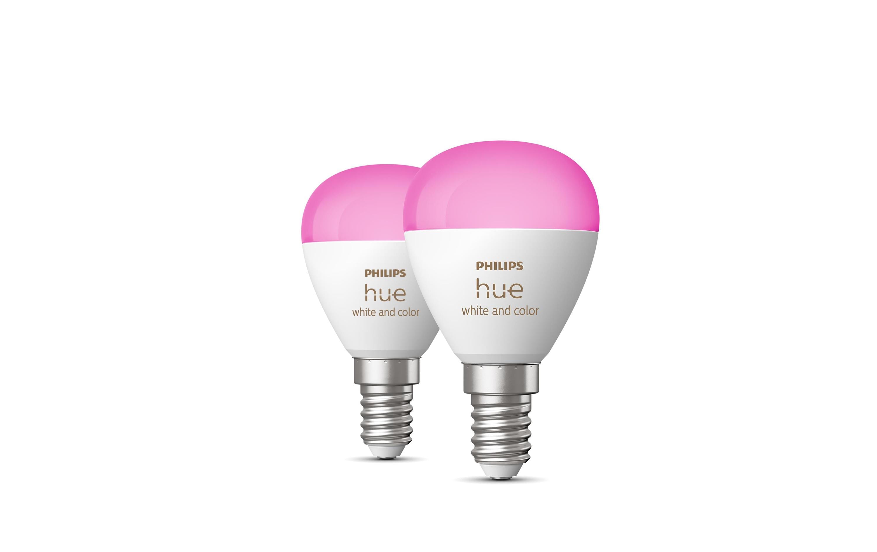 Philips Hue White & Color Ambiance E14 Luster Tropfen 2er Set 2 x 470 lm Philips Hue White & Color Ambiance E14 Luster Tropfen 2er Set 2 x 470 lm
