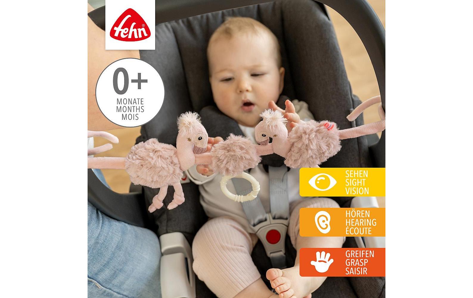 fehn Kinderwagenkette Flamingo Rose