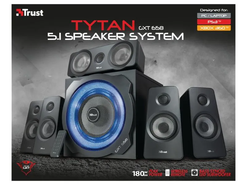 Trust PC-Lautsprecher GXT 658 Tytan Trust PC-Lautsprecher GXT 658 Tytan