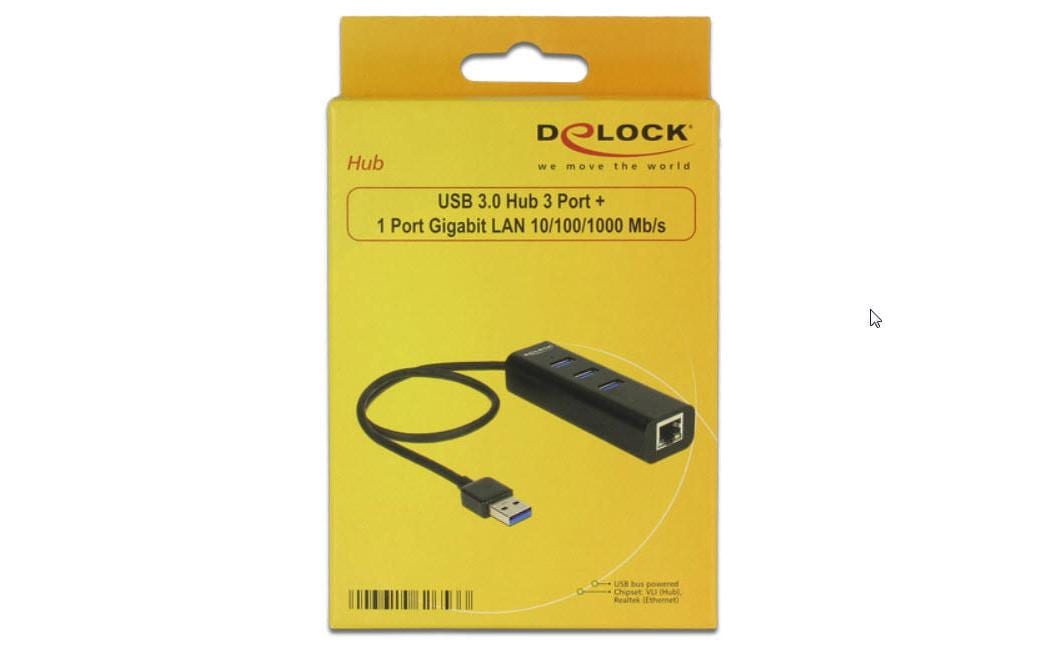 Delock Dockingstation 62653 USB 3.0 - 3x Typ-A + 1x RJ45 GigaLan Delock Dockingstation 62653 USB 3.0 - 3x Typ-A + 1x RJ45 GigaLan