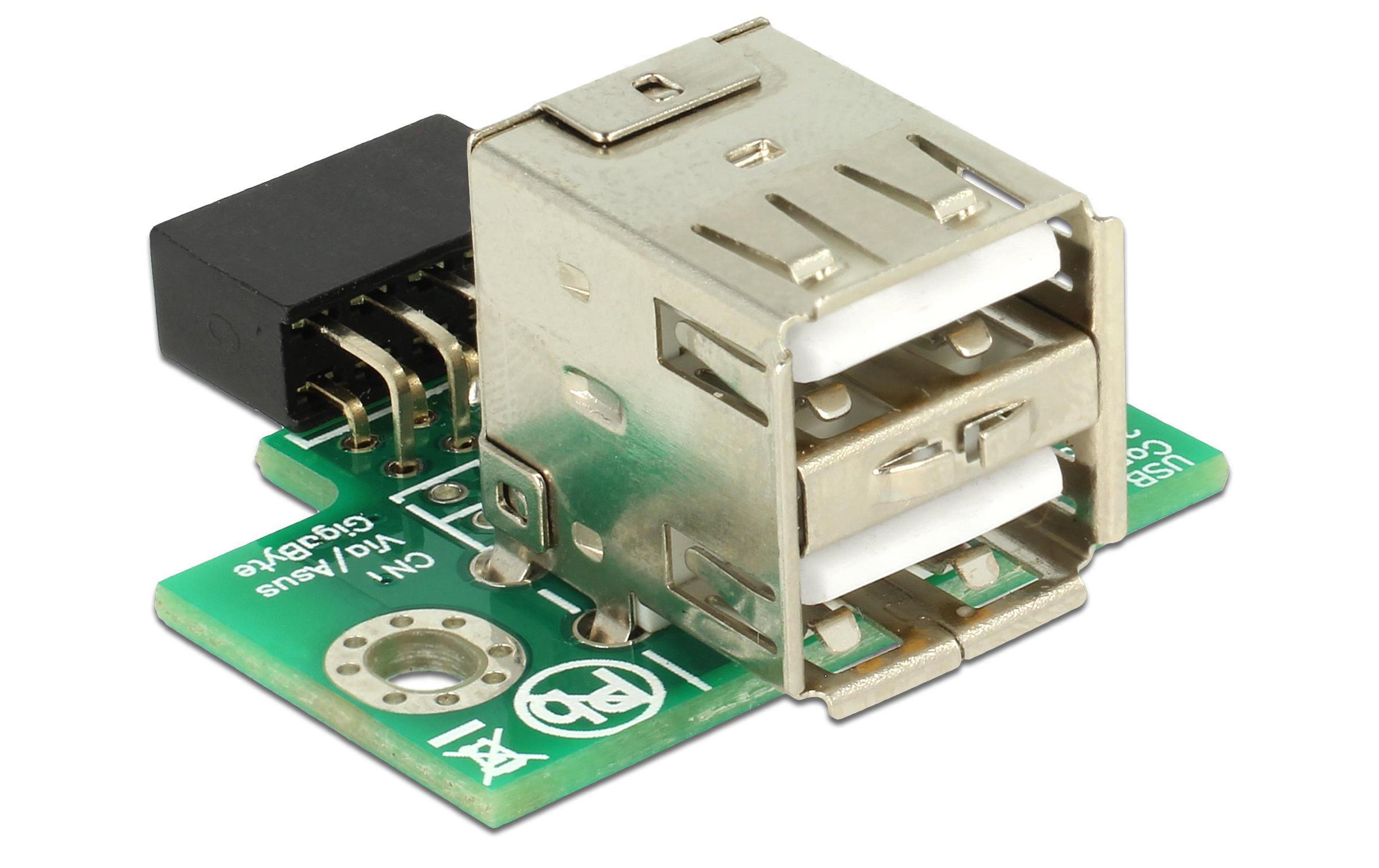Delock USB 2.0 Adapter USB-A Buchse – USB-Pinheader gerade