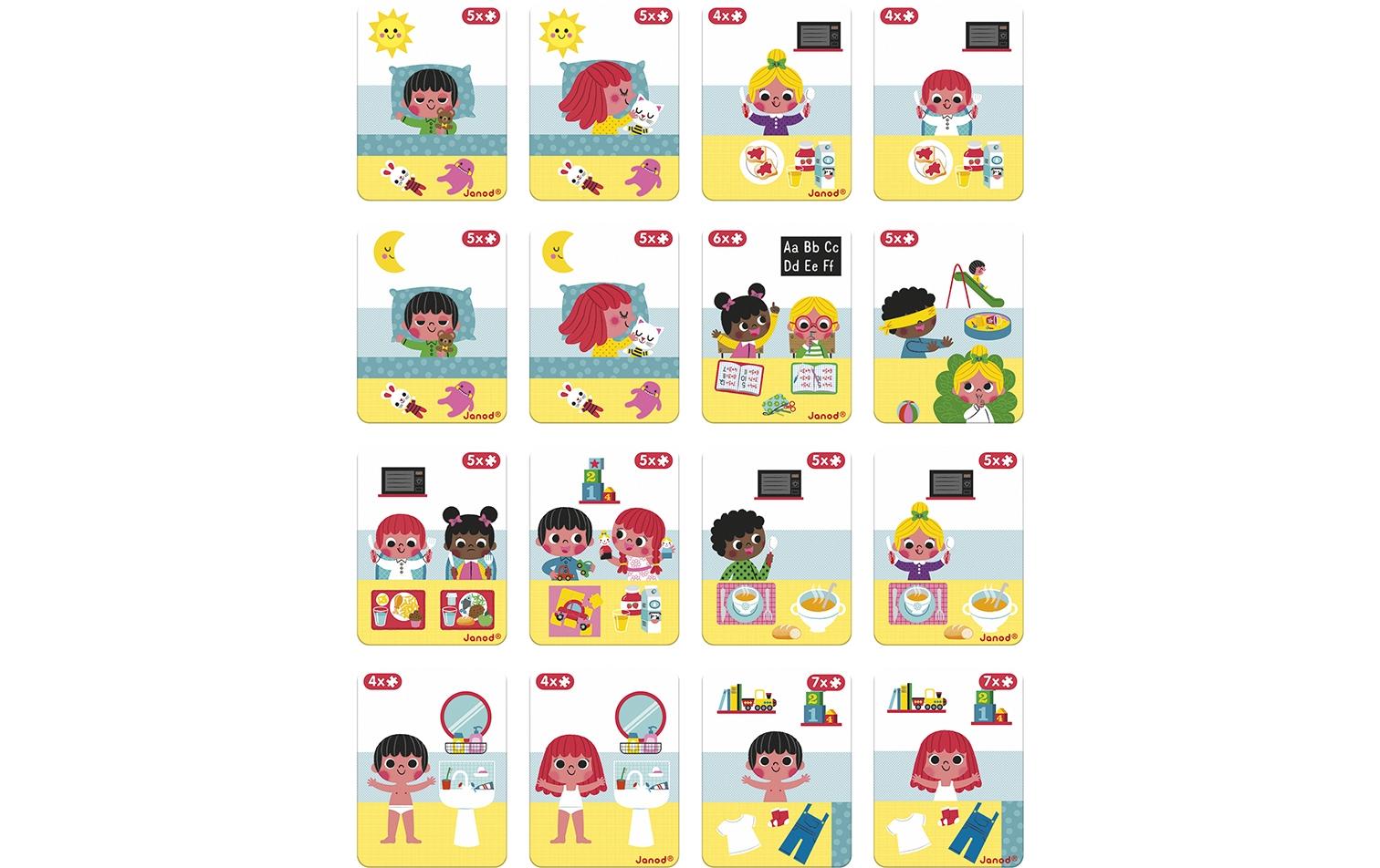 Janod Beschäftigungsspielzeug Magnetbuch Lerne die Uhr