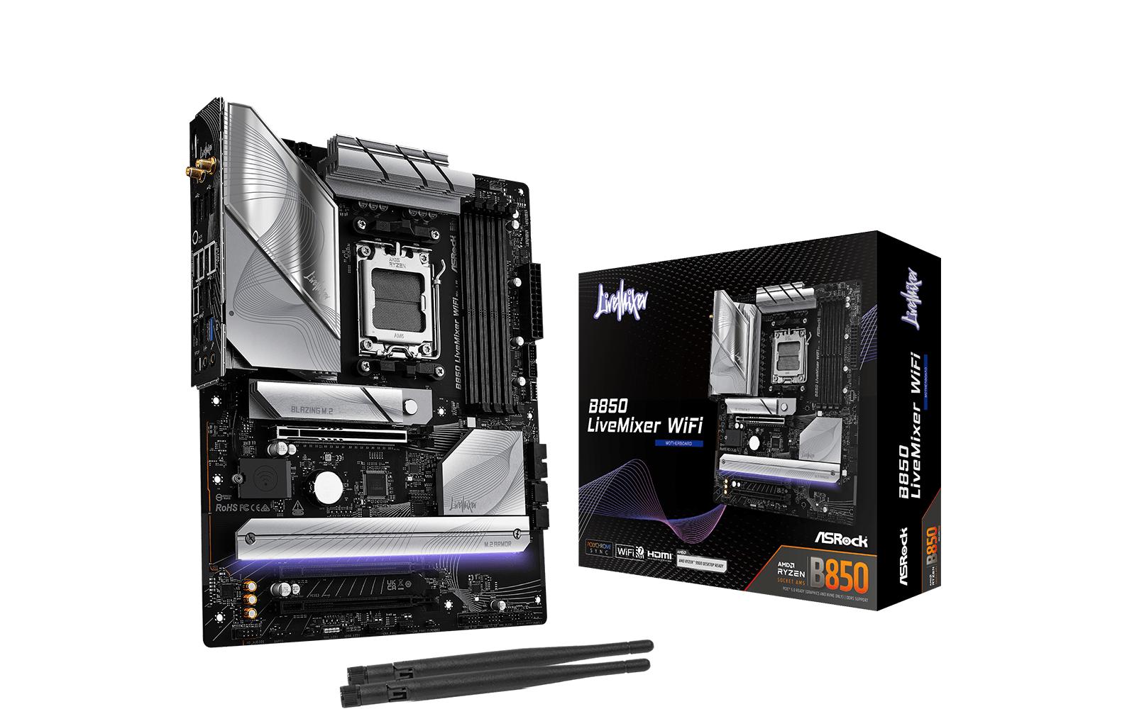 ASRock Mainboard B850 LiveMixer WiFi ASRock Mainboard B850 LiveMixer WiFi