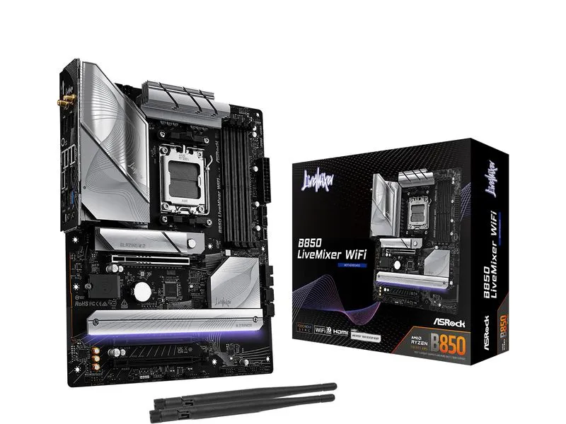 ASRock Mainboard B850 LiveMixer WiFi ASRock Mainboard B850 LiveMixer WiFi