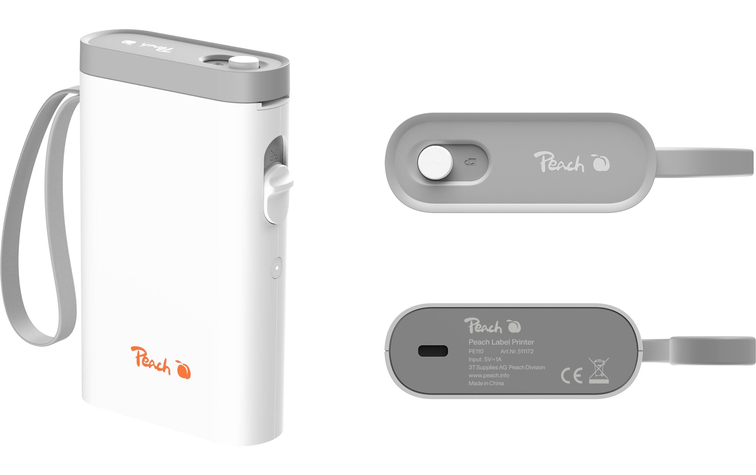Peach Etikettendrucker LabelPrinter PE110 Weiss Peach Etikettendrucker LabelPrinter PE110 Weiss