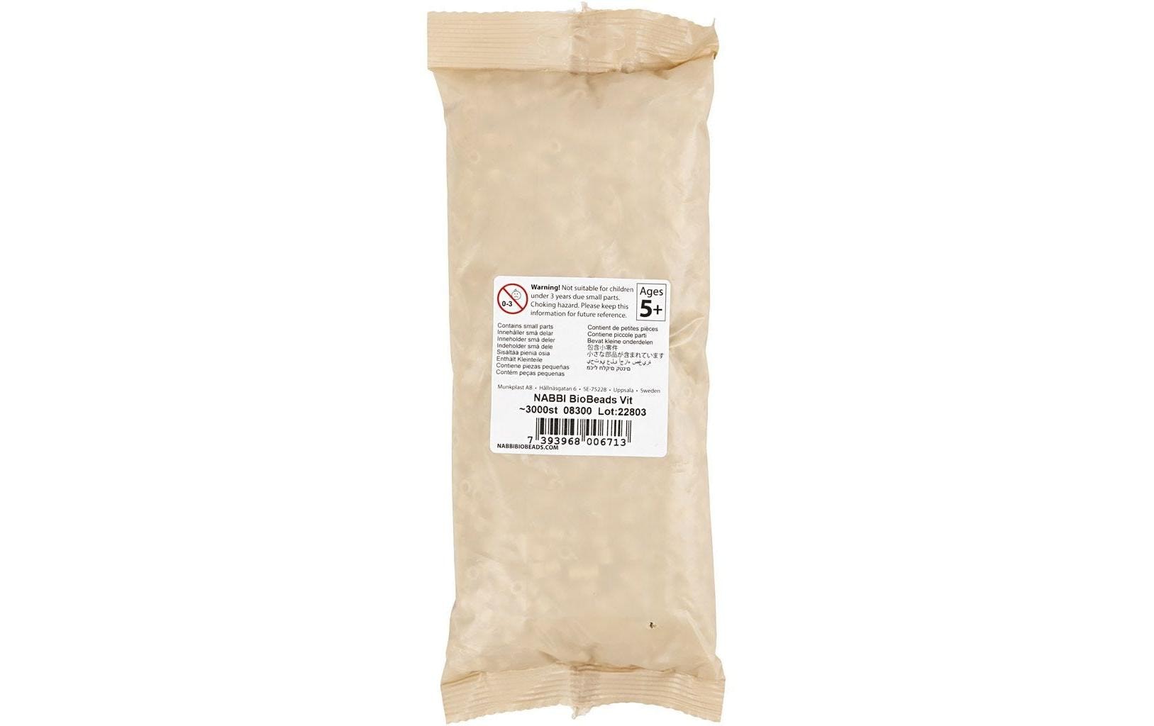 Creativ Company Bio Bügelperlen Nabbi 3000 Stück, Weiss Creativ Company Bio Bügelperlen Nabbi 3000 Stück, Weiss